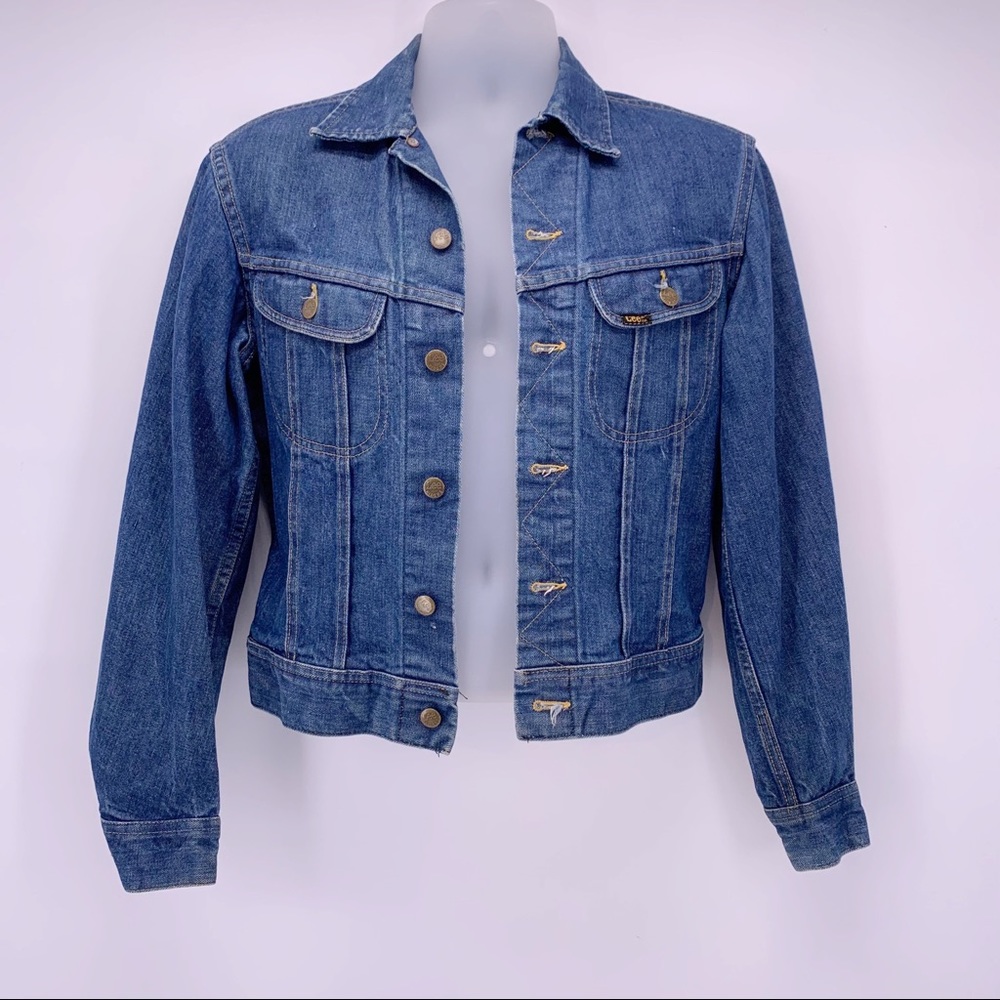 VINTAGE LEE 1970s Jean Jacket Made in USA Sz Small